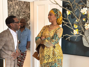 H. E Barr. Hannatu Musawa Paid Courtesy visit to Zero Prive / MoMCAAL Private Viewing location in London